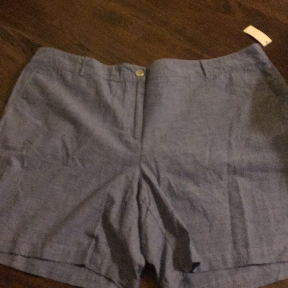 Talbots Like New Cotton Denim Blue Shorts
